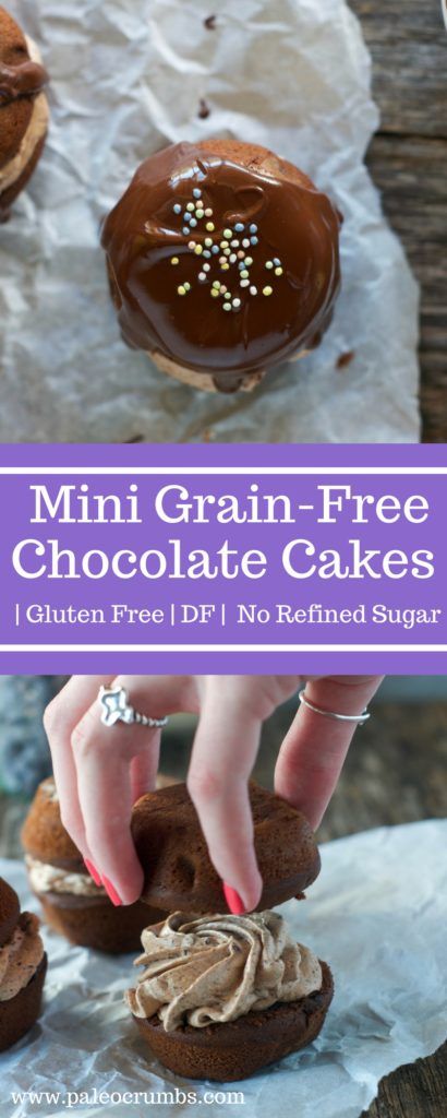 Grain Free Mini Chocolate Cakes