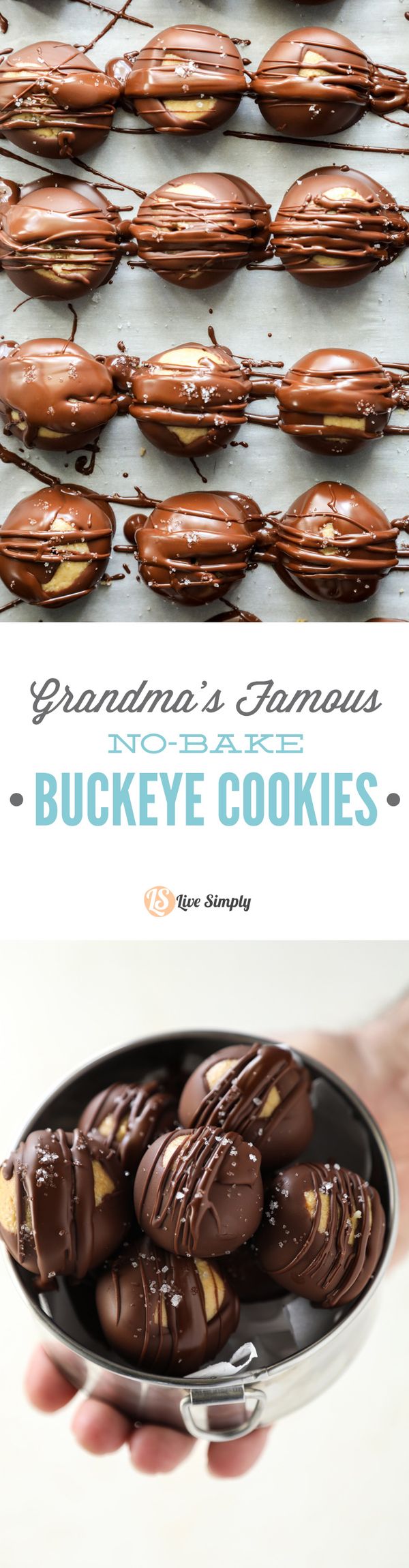 Grandma's Famous No-Bake Buckeye Cookies