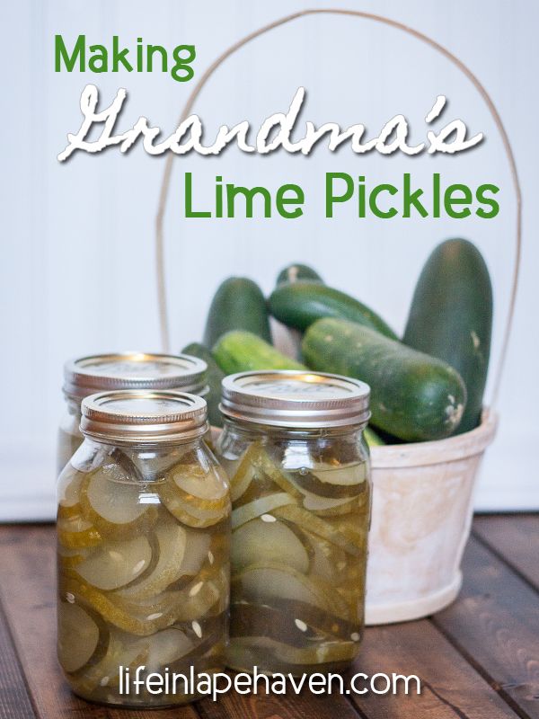 Great-Grandma Leora's Lime Pickles