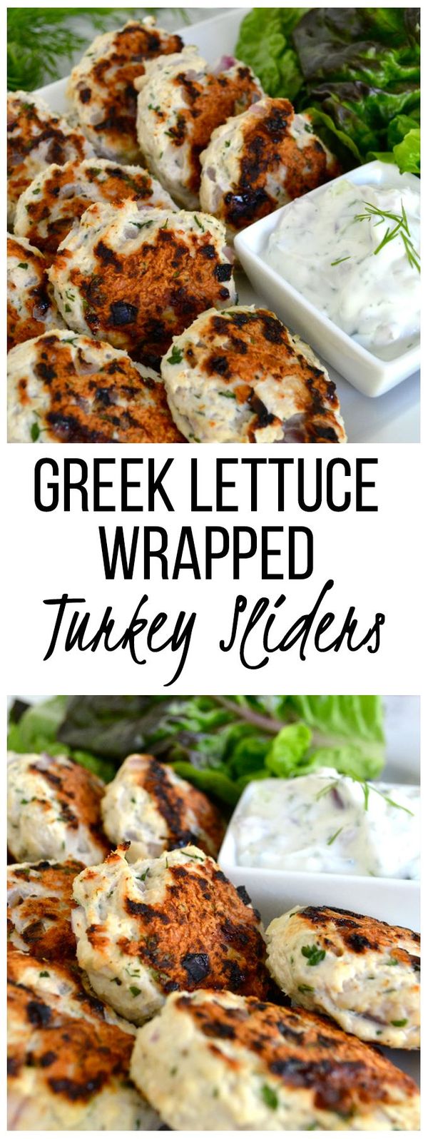 Greek Lettuce Wrapped Turkey Sliders