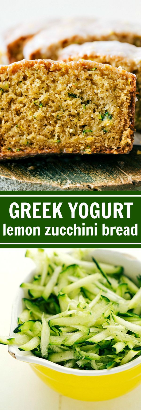 Greek Yogurt Lemon Zucchini Bread