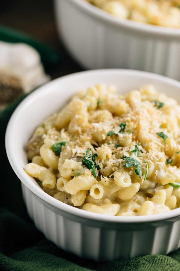 Green Chile Mac and Cheese (Vegan, Gluten Free