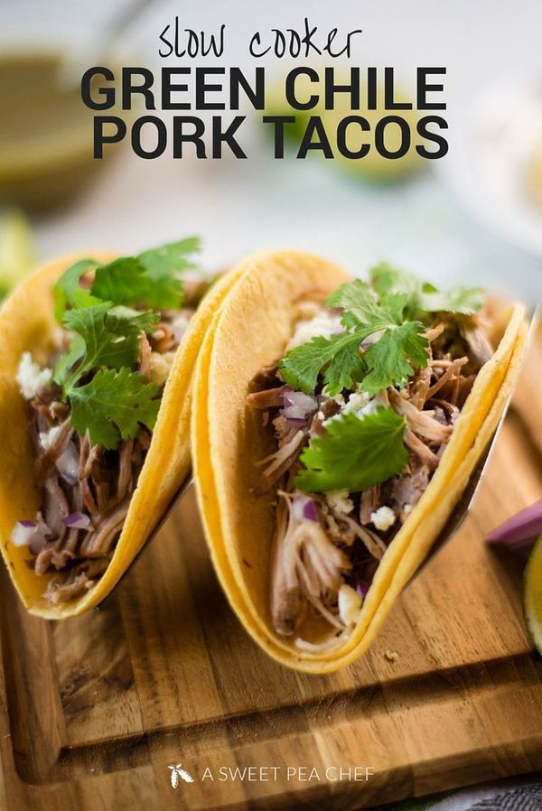 Green Chile Pork Tacos