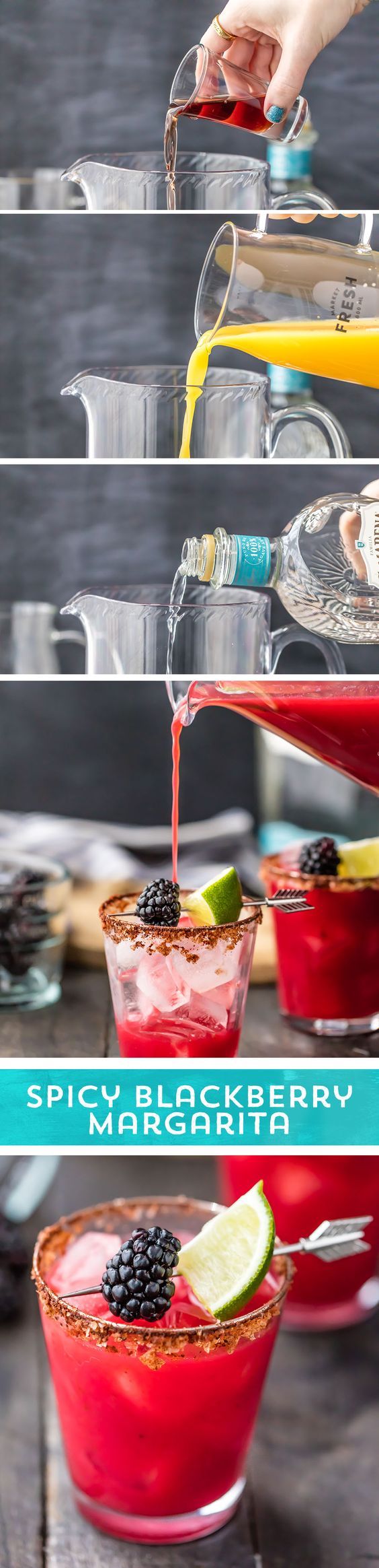 Green Chile Spicy Blackberry Margarita