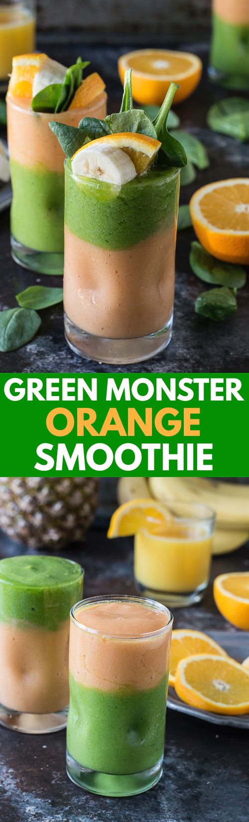 Green Monster Orange Smoothie