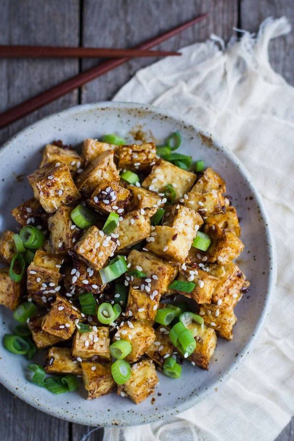 Green Onion & Garlic Crispy Tofu