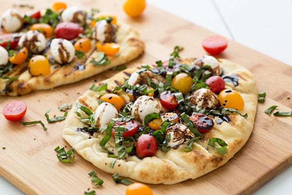 Grilled Caprese Naan Pizza