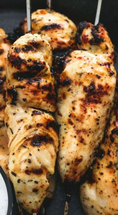 Grilled Chicken Souvlaki & Tzatziki Sauce