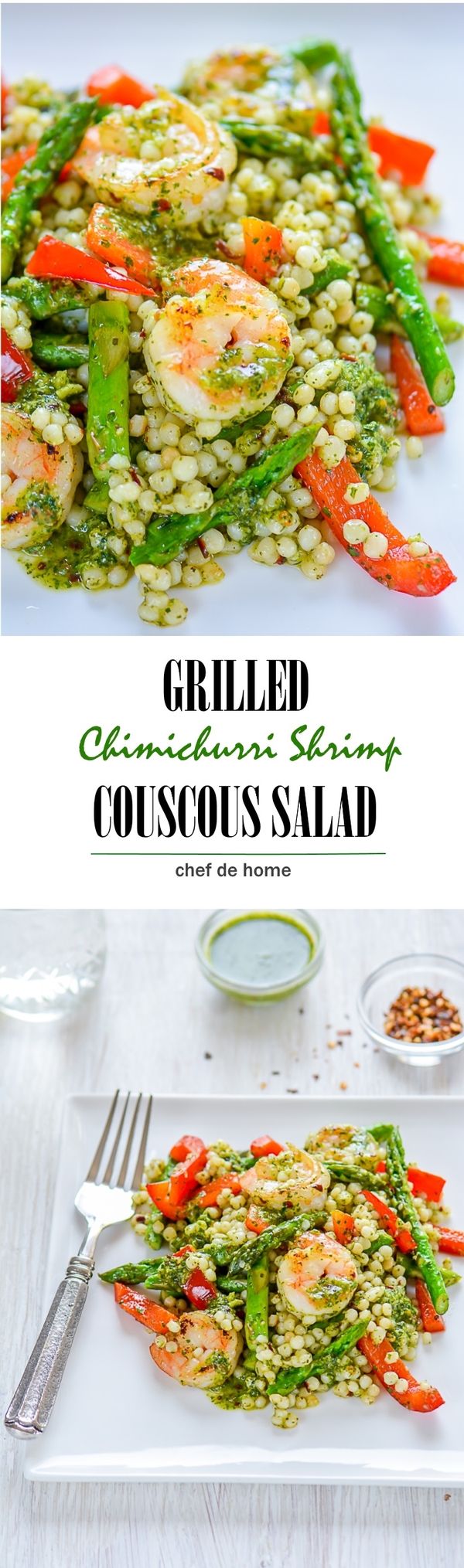 Grilled Chimichurri Shrimp and Couscous Salad