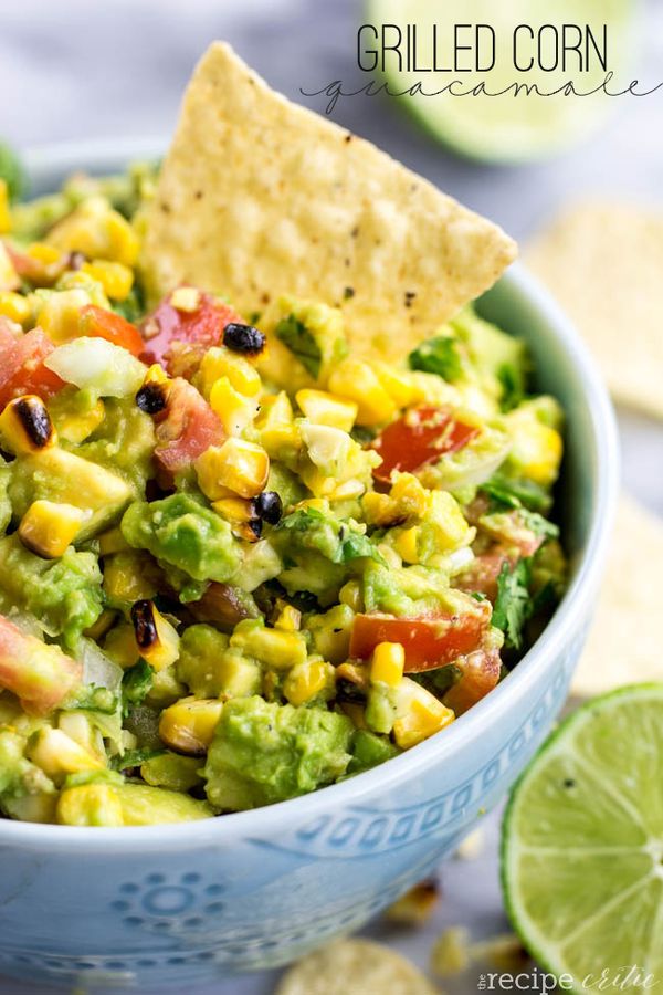 Grilled Corn Guacamole