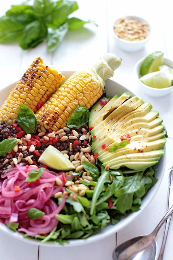 Grilled Corn Salad Bowl