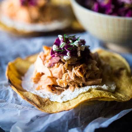 Grilled Maple Salmon Tostada