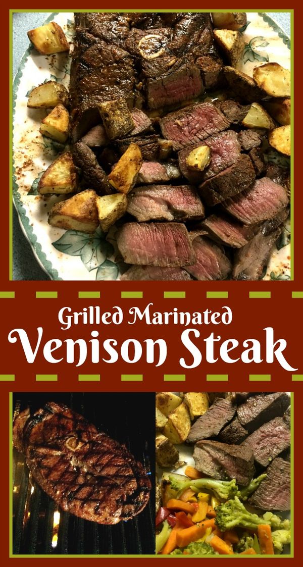 Grilled Marinated Venison Steak