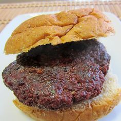 Grilled Spicy Venison Burger