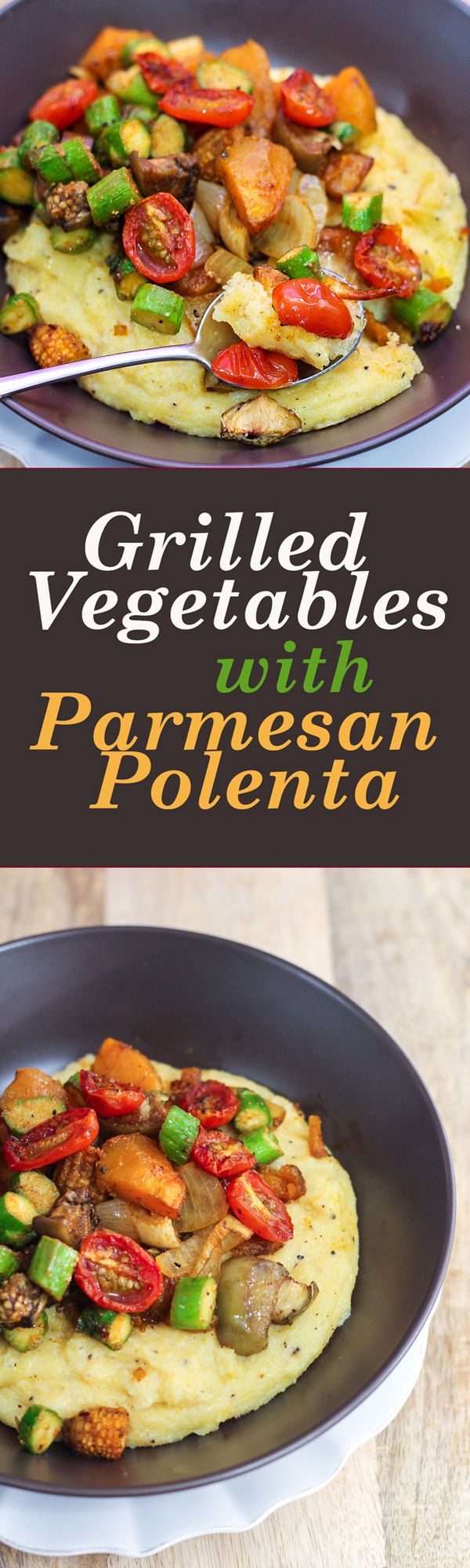 Grilled Vegetables with Parmesan Polenta