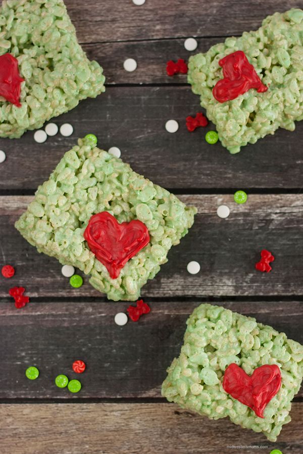 Grinch Rice Krispie Treats