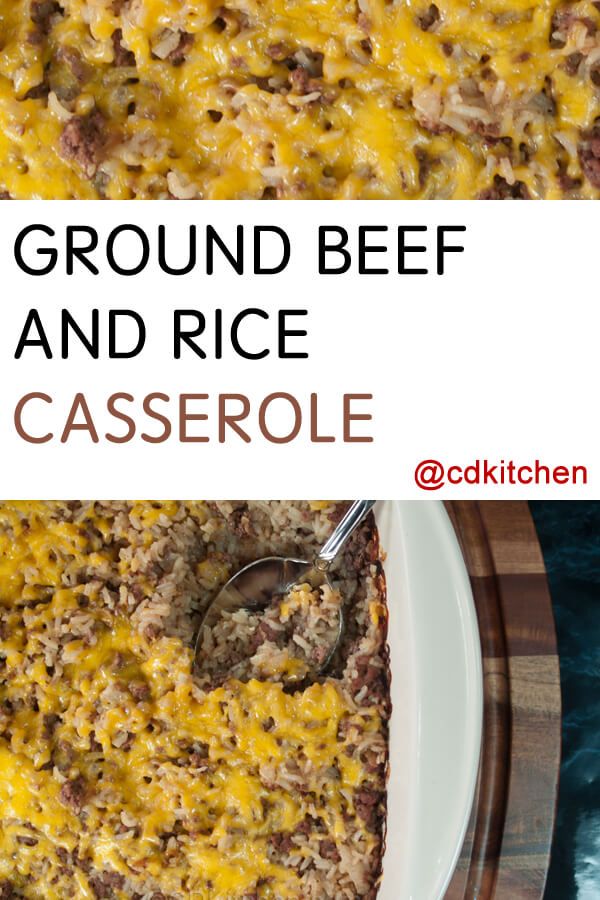 Ground Beef And Rice Casserole