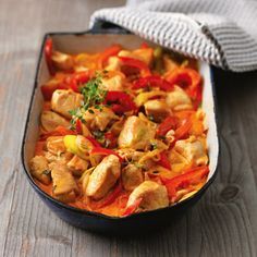 Hähnchengulasch mit Paprika