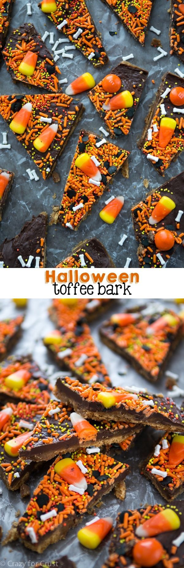 Halloween Toffee Bark