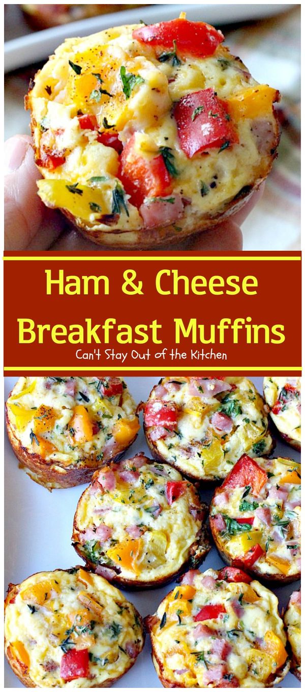 Ham and Cheese Breakfast Muffins