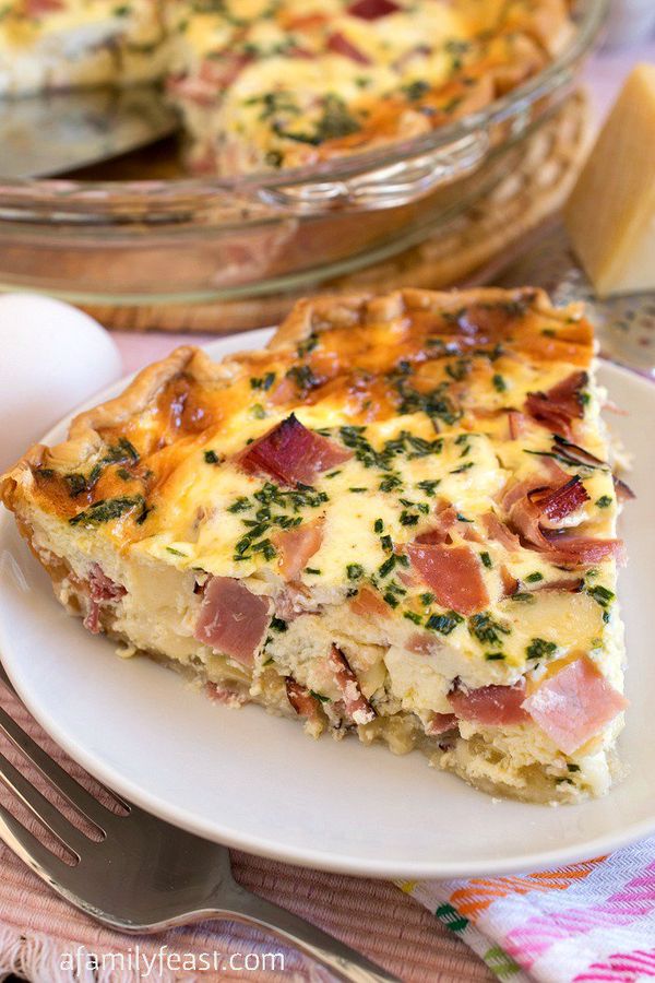 Ham and Swiss Quiche