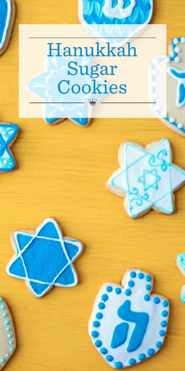 Hanukkah sugar cookies