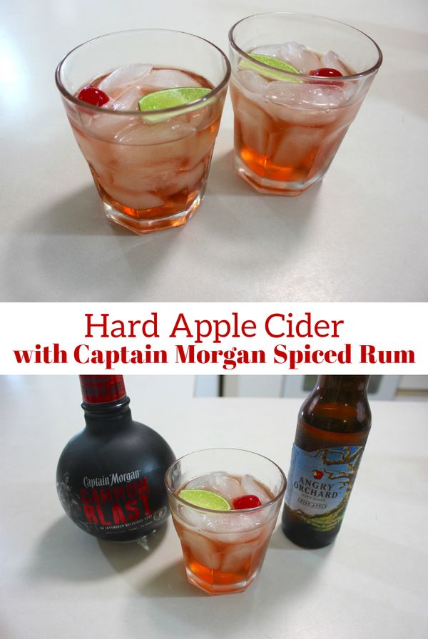 Hard Apple Cider With Captain Morgan Spiced Rum