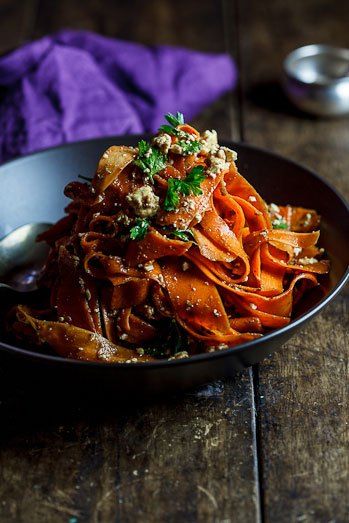 Harissa Carrot salad with Feta cheese