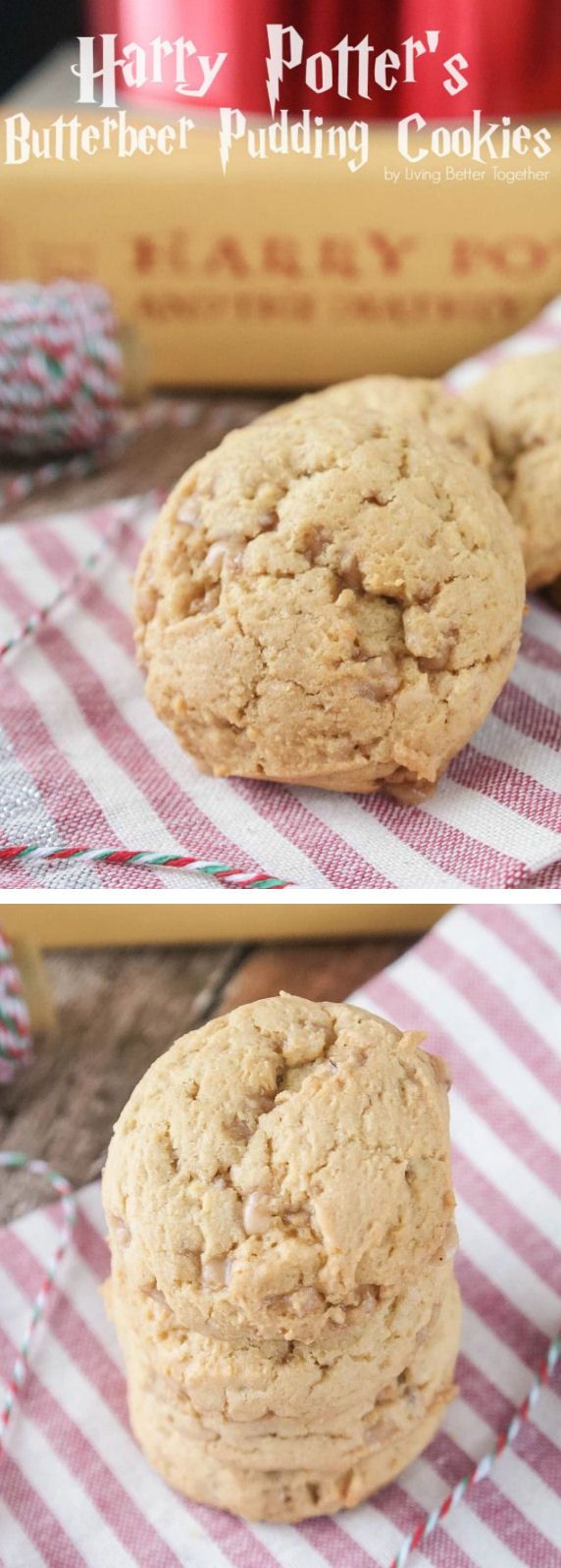 Harry Potter's Butterbeer Pudding Cookies