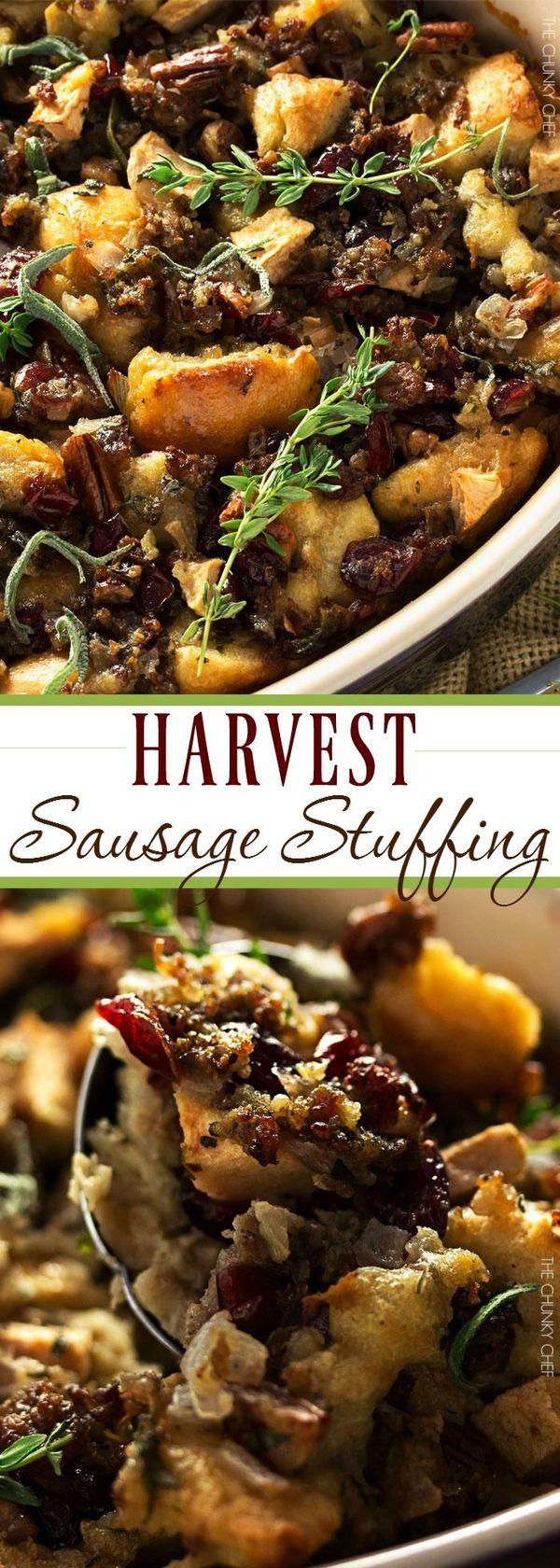 Harvest Apple Cranberry and Sage Sausage Stuffing