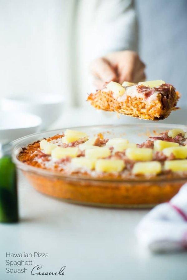 Hawaiian Baked Spaghetti Squash Casserole