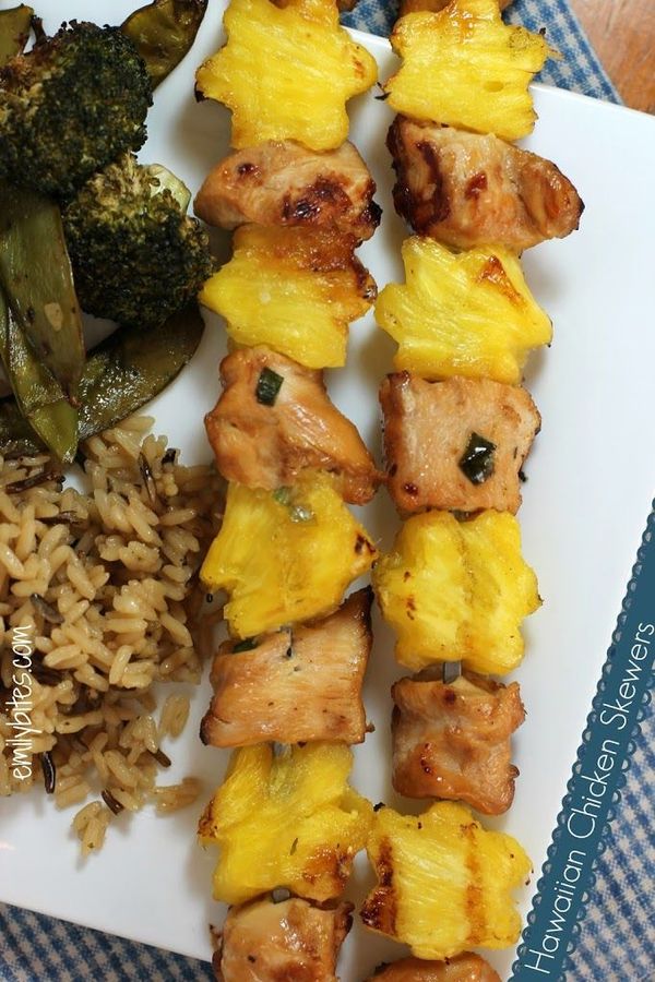 Hawaiian Chicken Skewers