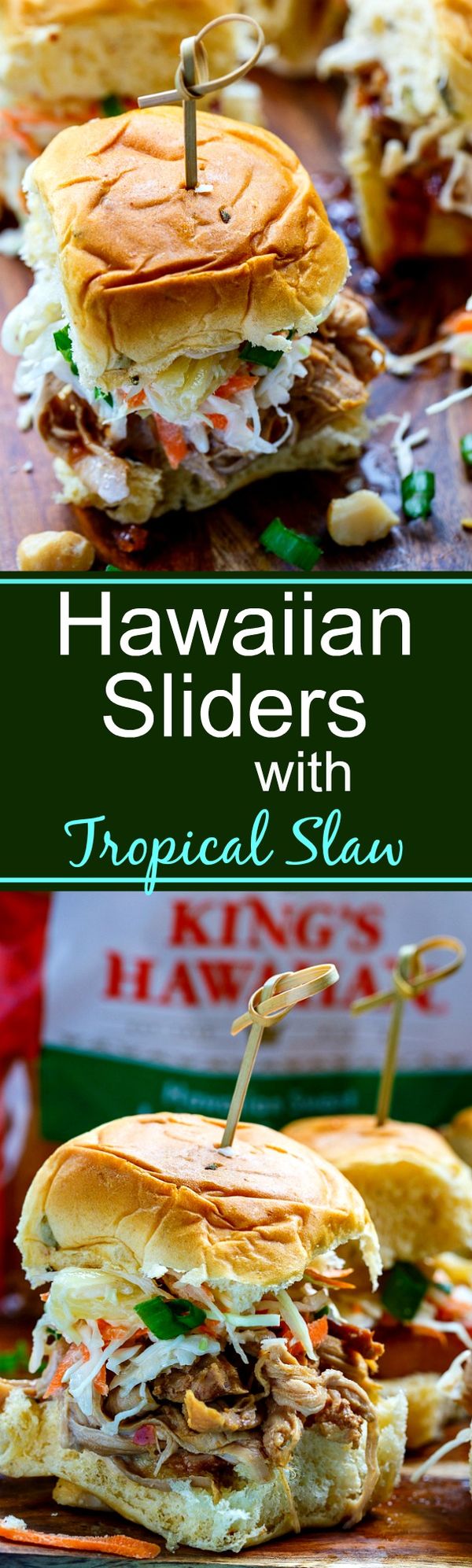 Hawaiian Sliders with Tropical Slaw