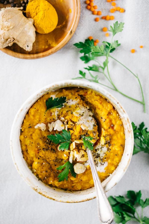 Healing Turmeric and Red Lentils Dhal