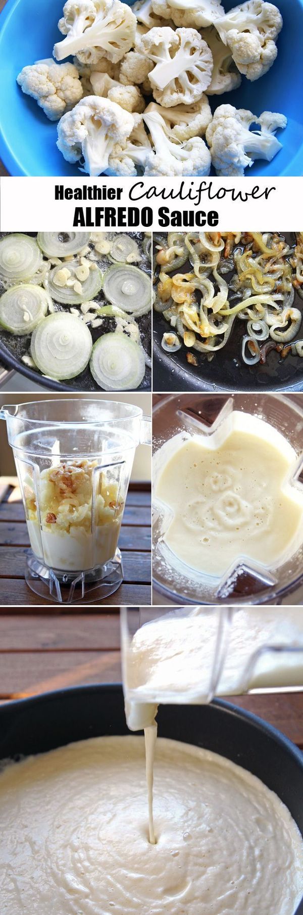 Healthier Cauliflower Alfredo Sauce