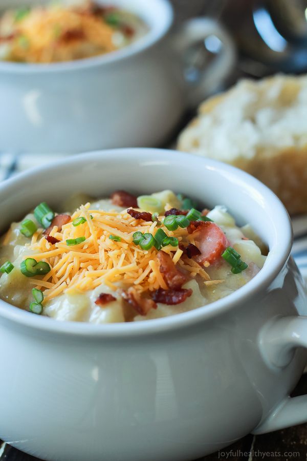 Healthier Creamy Leek and Potato Soup