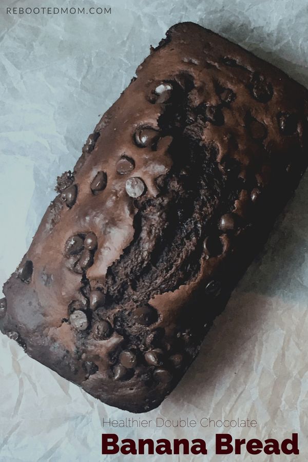 Healthier Double Chocolate Greek Yogurt Banana Bread