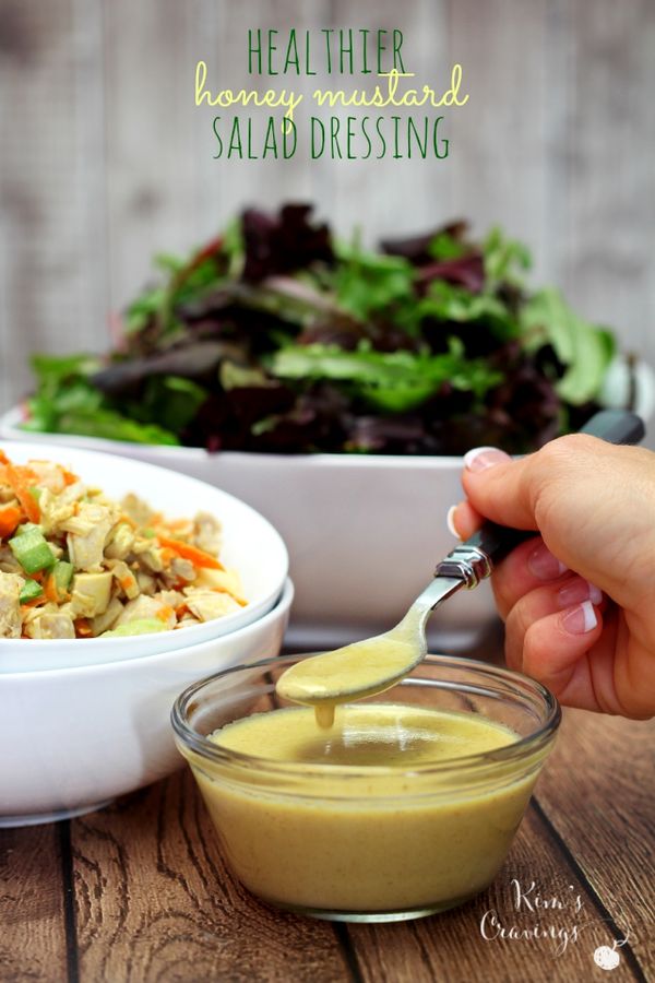 Healthier Honey Mustard Salad Dressing