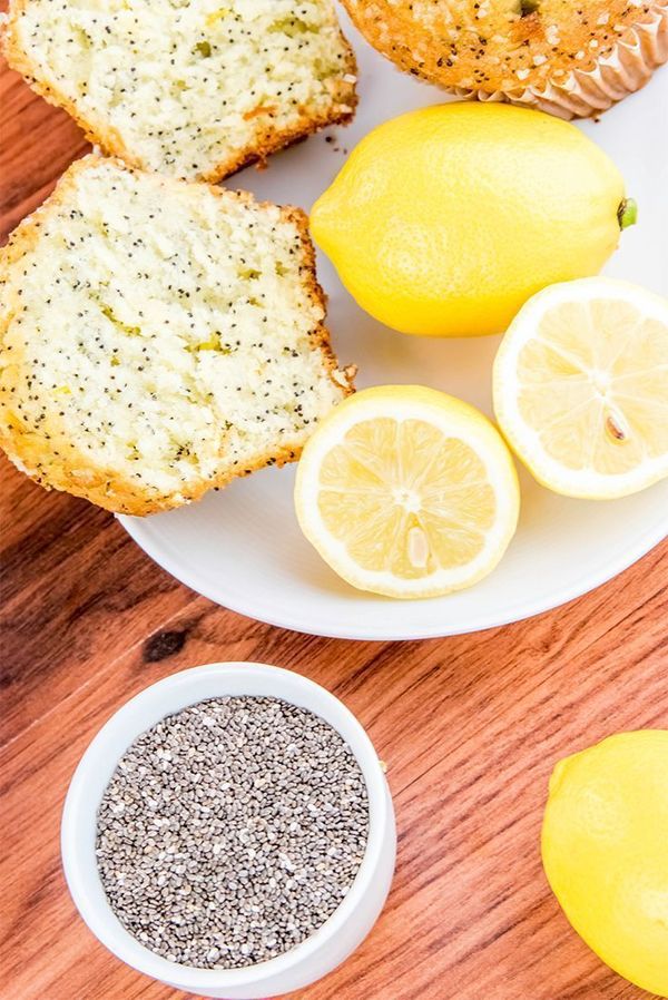 Healthier Lemon Chia Seed Muffins