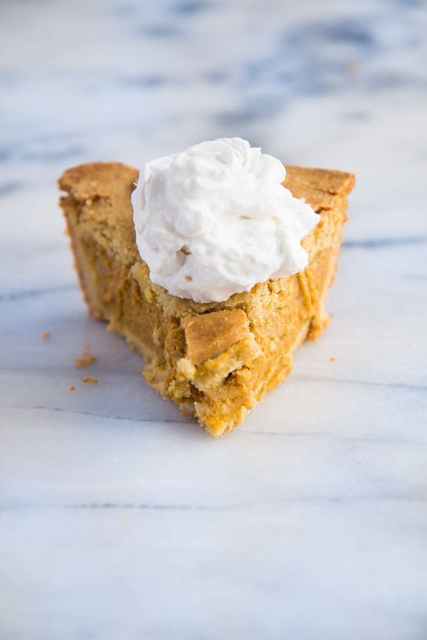 Healthier Pumpkin Pie with Double Crust