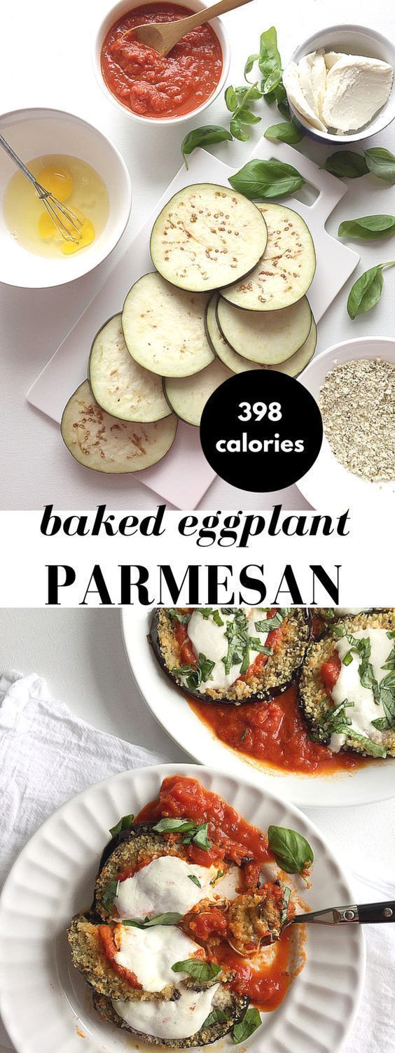 Healthy and Easy Baked Eggplant Parmesan