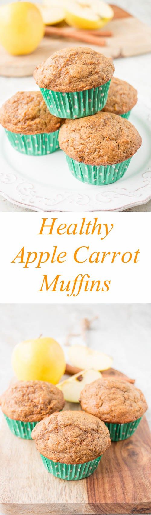 Healthy Apple Carrot Muffins