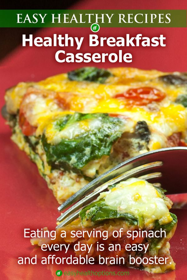 Healthy breakfast casserole