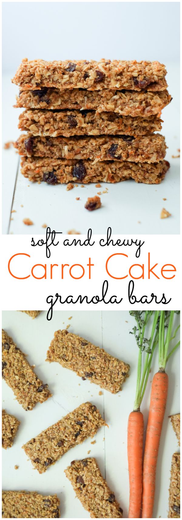 Healthy Carrot Cake Granola Bars