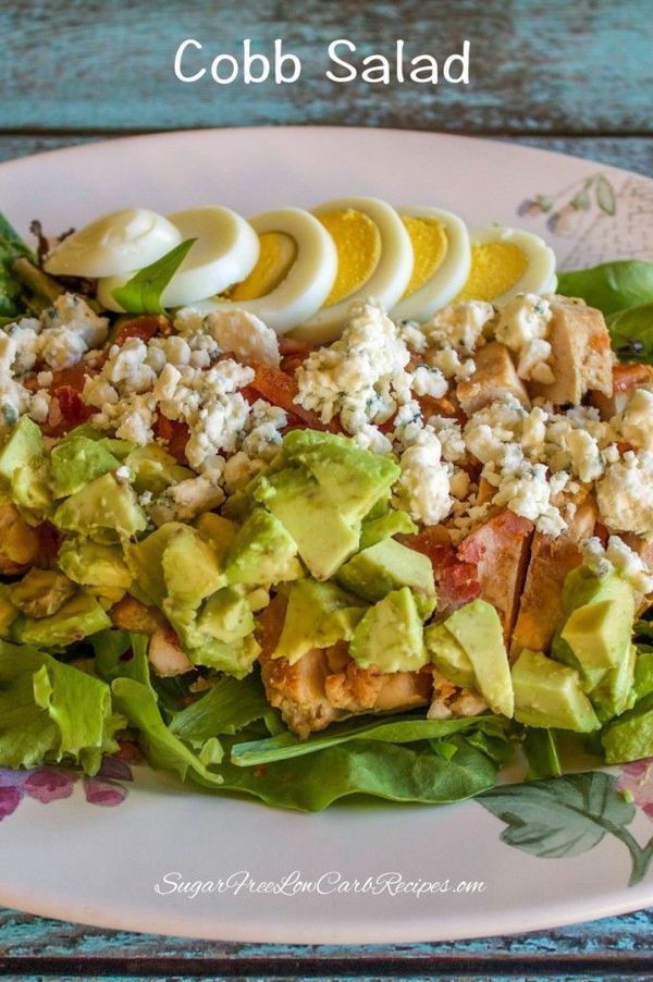 Healthy Chicken Cobb Salad for One