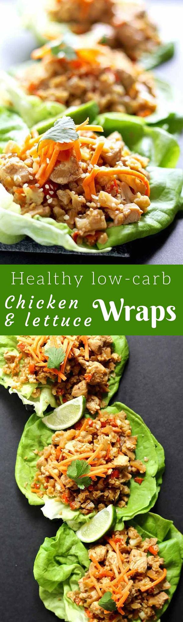 Healthy Chicken Lettuce Wraps