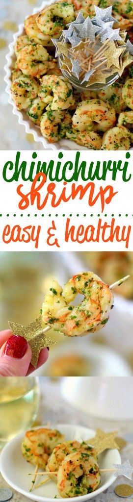 Healthy Chimichurri Shrimp Appetizer