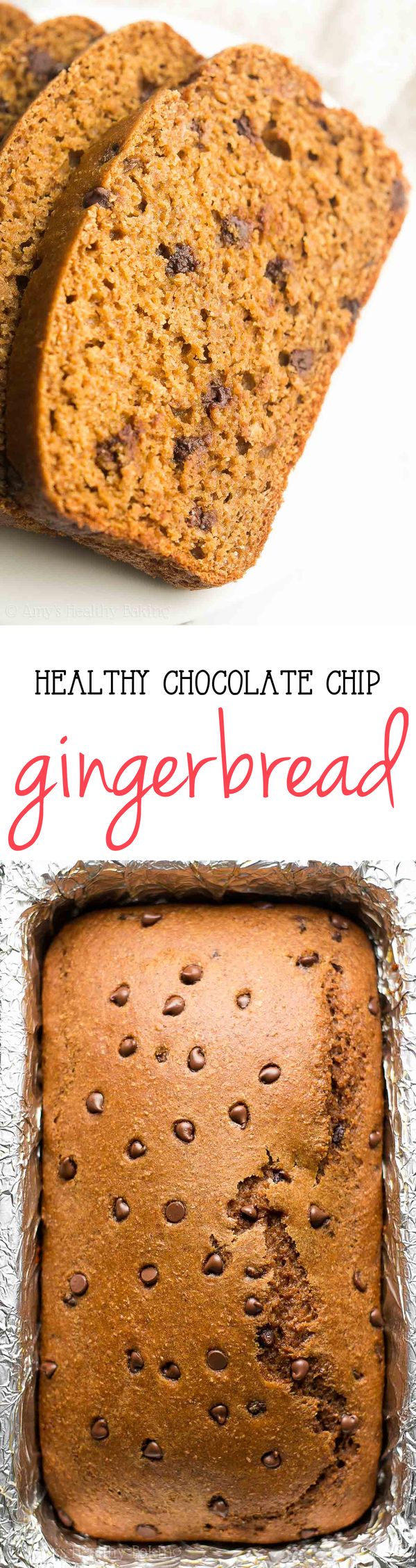 Healthy Chocolate Chip Gingerbread