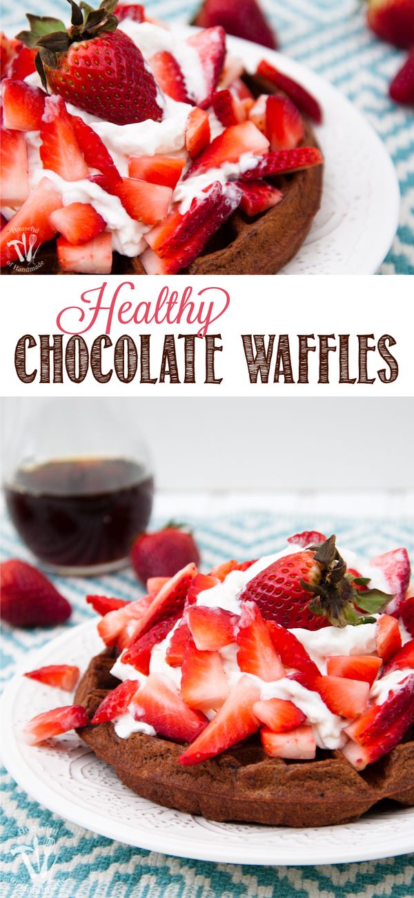 Healthy Chocolate Waffles