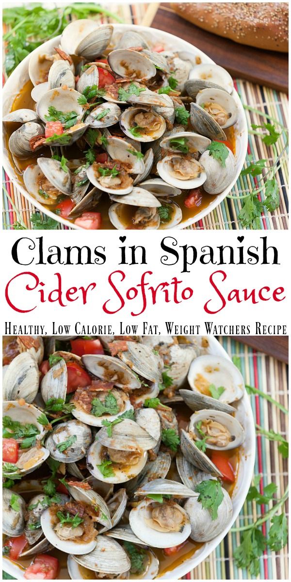 Healthy Clams in Spanish Cider Sofrito